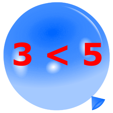 Pincha globos - Compara números